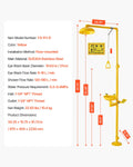 Emergency Shower Eye Wash Station 304 Stainless Steel OSHA