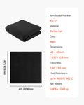 Carbon Felt Welding Blanket 1016mm 1800°F 3.5mm Fireproof