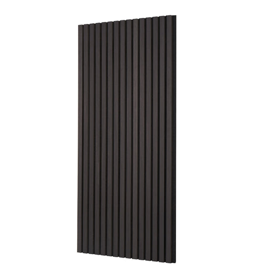 Wood Slat Acoustic Panels 23.6x47.2" Black Oak Modern Wall