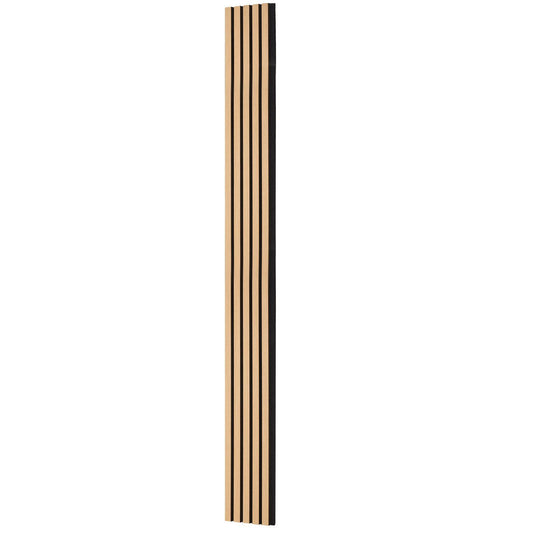 Acoustic Wood Slat Wall Panels 7.9x94.5" MDF Light Oak