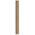 Wood Slat Acoustic Panels, 7.9 x 94.5 inch, MDF Accent Wooden Wall Panels for Modern Interior Wall Decor, Faux Wood Wall Board Panels for Noise Reduction, Light Oak
