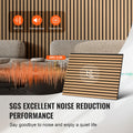 Wood Slat Acoustic Panels 23.6 x 47.2 inch for Modern Wall Decor Light Oak