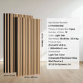 Wood Slat Acoustic Panels 23.6 x 47.2 inch for Modern Wall Decor Light Oak