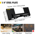 Universal Skid Steer Mount Plate 6.35mm Steel 1360kg Capacity