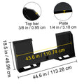 Universal Skid Steer Mount Plate 6.35mm Steel 1360kg Capacity