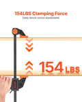 Bar Clamps 30.48cm 15.24cm Quick-Grip F-Clamp 70kg 4-Pack