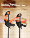 Bar Clamps 30.48cm 15.24cm Quick-Grip F-Clamp 70kg 4-Pack