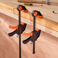 Bar Clamps 30.48cm 15.24cm Quick-Grip F-Clamp 70kg 4-Pack