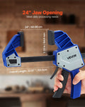 Artisan 60cm Bar Clamp 2-Pack Quick-Grip F-Clamp 154kg Load Limit