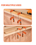 Bar Clamps 610mm 2-Pack 272kg Load Cast Iron Woodworking F-Clamp
