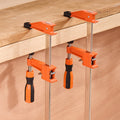 Bar Clamps 610mm 2-Pack 272kg Load Cast Iron Woodworking F-Clamp
