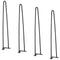 711.2MM Hairpin Furniture Legs, Metal Home DIY Projects for Nightstand, Coffee Table, Desk, 226.8KG Load Capacity with Rubber Floor Protectors, Metal Heavy Duty Sturdy Modern Table Legs, 4PCS