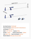 Bar Clamps 2-Pack 91.4cm 272kg Cast Iron F-Clamp Woodworking