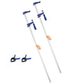 Bar Clamps 2-Pack 91.4cm 272kg Cast Iron F-Clamp Woodworking