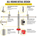 Hole Saw Cutter Kit 40-200mm Twin Blade Dust Shield Recessed Light