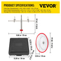 Hole Saw Cutter Kit 40-200mm Twin Blade Dust Shield Recessed Light