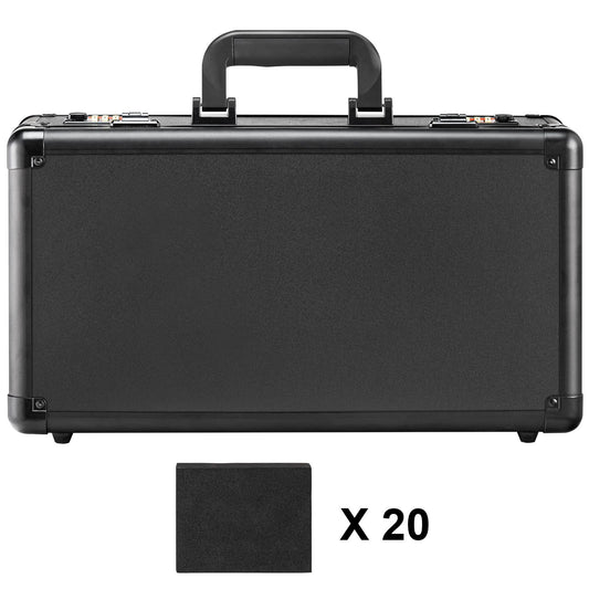 Graded Card Storage Box, 4 Slots, Graded Sports Cards Holder Carrying Case with Coded Lock Foam Dividers, for 120 PSA Graded Cards 84 BGS Cards 96 SGC Cards 428 Top Loaders or 999+ Loose Cards