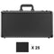 Graded Card Storage Box, 5 Slots, Graded Sports Cards Holder Carrying Case with Coded Lock Foam Dividers, for 162 PSA Graded Cards 115 BGS Cards 130 SGC Cards 585 Top Loaders or 999+ Loose Cards