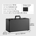 Graded Card Storage Box, 5 Slots, Graded Sports Cards Holder Carrying Case with Coded Lock Foam Dividers, for 162 PSA Graded Cards 115 BGS Cards 130 SGC Cards 585 Top Loaders or 999+ Loose Cards