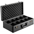 Graded Card Storage Box, 5 Slots, Graded Sports Cards Holder Carrying Case with Coded Lock Foam Dividers, for 162 PSA Graded Cards 115 BGS Cards 130 SGC Cards 585 Top Loaders or 999+ Loose Cards