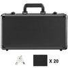 Graded Card Storage Box, 4 Slots, Graded Sports Cards Holder Carrying Case with Key Lock Foam Dividers, for 96 PSA Graded Cards 68 BGS Cards 76 SGC Cards 348 Top Loaders or 999+ Loose Cards