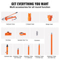 20 Ton Porta Power Kit Hydraulic Jack 4.6ft Hose Storage