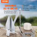 Fluke Anchor 8.5LB Galvanized Steel Boat Chain Rope Shackles