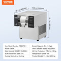 Snowflake Ice Machine 176.4LBS/24H Stainless Steel Ice Maker