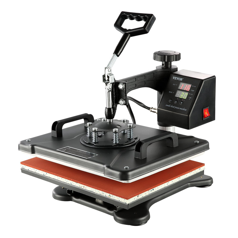 1400W Heat Press 8 in 1 Sublimation 12x15in Steel Frame