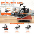 1400W Heat Press 8 in 1 Sublimation 12x15in Steel Frame