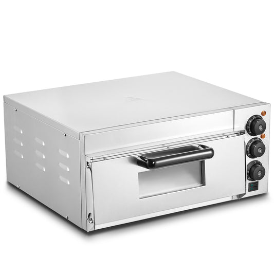 Devanti Electric Pizza Oven 16" Countertop Indoor Stainless Steel