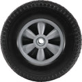 254mm Run-Flat Tire Wheel 2-Pack Solid PU Tubeless Hand Truck