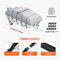 Pontoon Boat Cover 800D Waterproof 19-20ft Trailerable