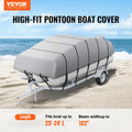 Pontoon Boat Cover 800D Waterproof 23-24ft Trailerable Bag