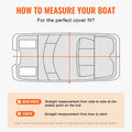Pontoon Boat Cover 800D Waterproof 23-24ft Trailerable Bag