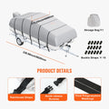 Pontoon Boat Cover 800D Waterproof 23-24ft Trailerable Bag