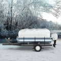 Pontoon Boat Cover 17-20ft 600D Marine Grade Grey Waterproof