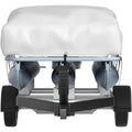 Pontoon Boat Cover, Fit for 25\'-28\' Boat, Heavy Duty 600D Marine Grade Oxford Fabric, UV Resistant Waterproof Trailerable Boat Cover with 2 Support Poles and 7 Wind-Proof Straps, Gray