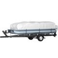 Pontoon Boat Cover 25-28ft Heavy Duty 600D Waterproof Grey