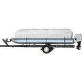 Pontoon Boat Cover 25-28ft Heavy Duty 600D Waterproof Grey
