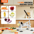 VEVOR Commercial Vegetable Slicer 1/4 inch Stainless Steel Manual Cutter