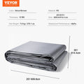 Tarp Waterproof Tarpaulin 20x30ft 10mil Poly UV Resistant