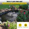 LLDPE Pond Liner 20x25ft 20mil Fish Pond Waterfall Garden