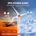 500W 12V Wind Turbine Generator 3-Blade Kit MPPT Controller