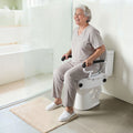 Raised Toilet Seat Arms 136kg Adjustable Height Commode Seat Riser