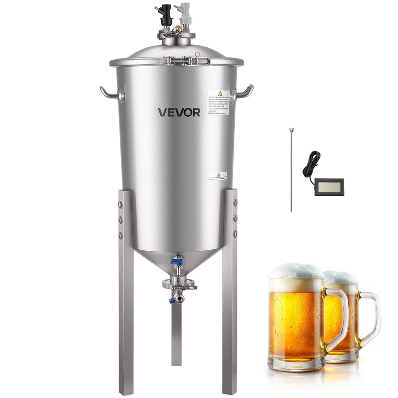 Stainless Steel 30L Conical Fermenter Wine Beer Brewing Tank