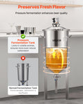 Stainless Steel 30L Conical Fermenter Wine Beer Brewing Tank