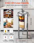 Stainless Steel 30L Conical Fermenter Wine Beer Brewing Tank