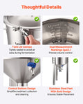 Stainless Steel 30L Conical Fermenter Wine Beer Brewing Tank
