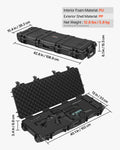 Rifle Hard Case 1016mm Lockable IP67 Waterproof Gun Storage Wheels